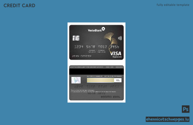 Beispielvorschau der Vietnam Vietinbank Visa Signature Card